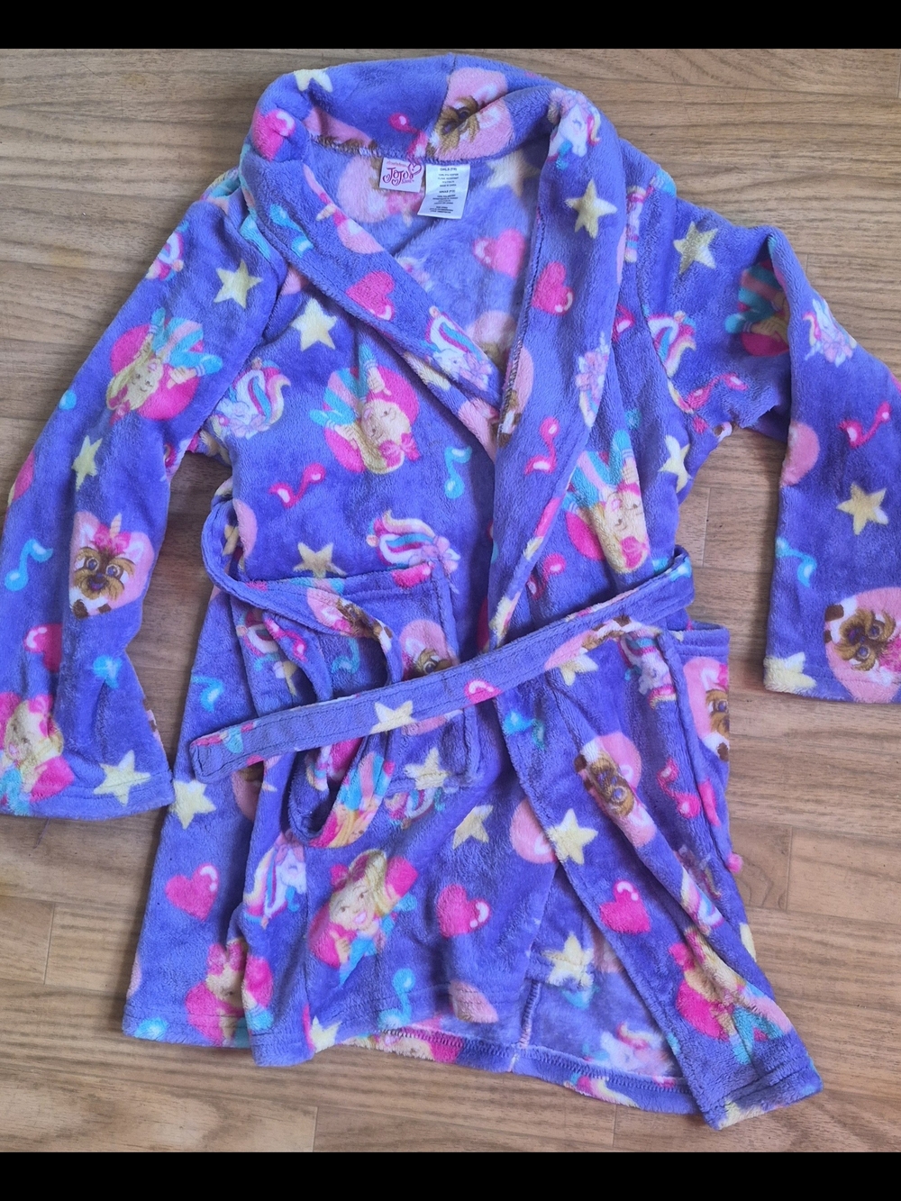 Girls Plush Purple JoJo Robe